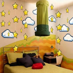 24 Pcs Super Brother Themed Party Decorations Hanging Birthday Decorations Vi…