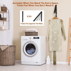 Multi-functional Collapsible Clothes Rack – Easy Install, Space Saver, Black
