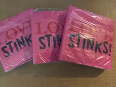 Love Stinks Beverage Cake Party Napkins 2 Ply 60 Pink Napkin Divorce Break Up