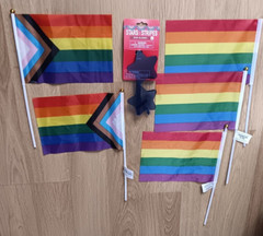 Rainbow Intersex Progress Pride Flag & Blue Star Sunglasses Party Supplies Lot