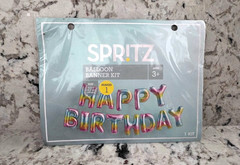 Spritz™ «Happy Birthday» Balloon pastel Banner Kit. New Never Opened