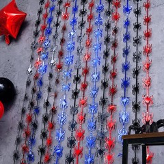 Bupelo Spider Web 39.6″W x 79.2″L (Pack of 2), Red Black, and Blue