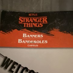 Stranger Things Party Banner Set 2pc 12 ft Welcome to the Upside Down