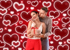 Red Heart Photo Backdrop 8x6FT Valentines Decorations Early 2000s 8x6FT,