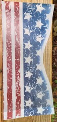NEW! USA Flag Translucent Wraps for Flameless Candles -2 Pack -Reusable!