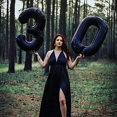 30Th Birthday Decorations For Her Him Balloons for 30 Birthday Number 30 Black
