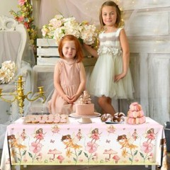 3pcs Fairy Party Tablecloth Decorations Birthday Supplies