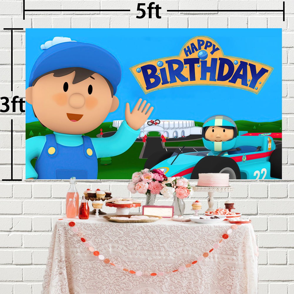 Carl’s Car Wash Birthday Party Decoration Backdrop Banner Poster Vinyl