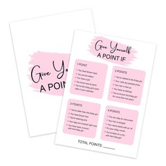 Birthday Party – Give Yourself A Point If, Birthday Party Activity Favor, Set…