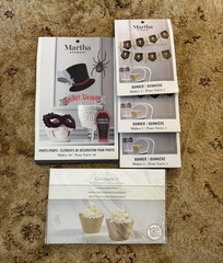 NWT pack Martha Stewart Halloween Banner Black/Gold Party Decoration bundle