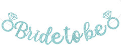 Glitter Silver Bride to Be Banner,Pre-Strung Bridal Shower Sign Garland,Bachelor