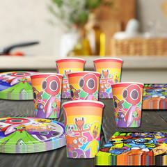 Rainbow Friends Party Supplies happy birthday centerpiece decoration cup plate