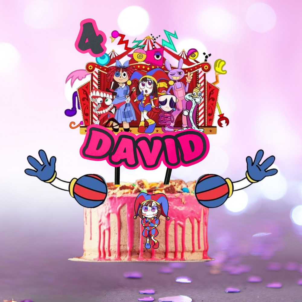AmazinG Circus cupcake topper Party Supplies birthday theme decoration DIGITAL