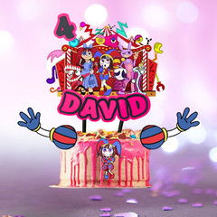 AmazinG Circus cupcake topper Party Supplies birthday theme decoration DIGITAL