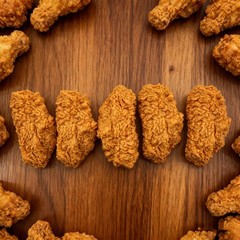 5 Pcs Simulated Chicken Legs Wings Fake Food Model Lifelike Fake Fried Chicke…
