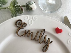 Personalized Wedding Place Cards Acrylic Table Name Calligraphy Wedding Any Font