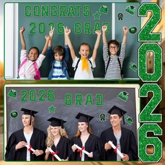 Graduation Car Decorations Magnets, 22Pcs Class of 2026 Grad Decor Car Magnetic
