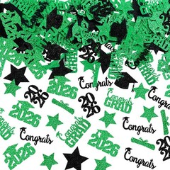 Green Graduation Table Confetti Congrats Grad Party Decorations 2025 200 PCS