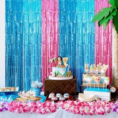 Lightweight Cartoon-Themed Fringe Curtains, 2 Pack – Ideal for Kids’ Birthdays