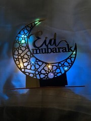 Eid Mubarak Decoration with Multicoloured Lights