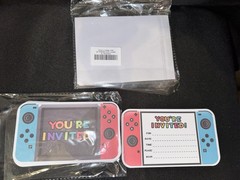 Free Shipping – Video Game Birthday Party Invitations Nintendo Switch Theme