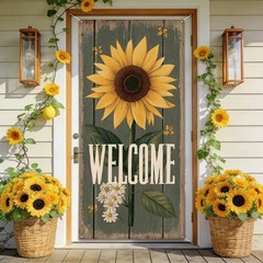 Front Door Covers Decorative, Seasonal Curtain 70.8 × 35.4 for Easter 4th of …
