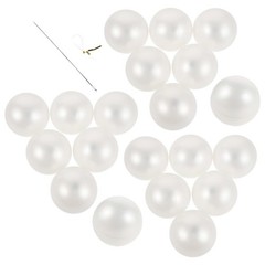 1set White Fake Pearl Hanging Strand Chain – 2.2 Inch Giant Round Pearl Ball