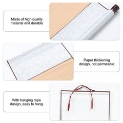 Rice Paper Scroll Kids Paint Paper White Banner Blank Canvas Banner White Dra…