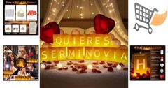 Light Up Letters Kit with Tea Lights Balloons Rose Petals for Romantic Decor