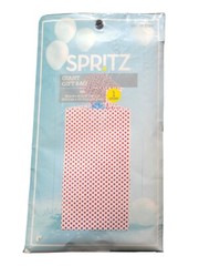 Spritz Giant Polka Dot Pink and Purple Gift Bag – Perfect for Parties, Holidays
