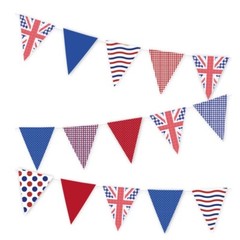UNION JACK FLAG BANNER BRITISH ENGLAND ROYAL HANGING PARTY DECORATION 4M