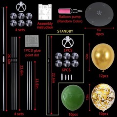 Sage Green and Gold Balloon Centerpieces for Table,Balloon Stand Centerpiece …