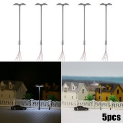 Under 14 Years Lamps Rail Building 20mA 3V DC 5pcs Model Platform Light