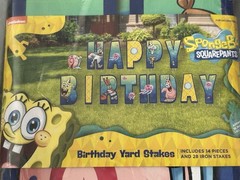 SPONGEBOB SQUAREPANTS Friends JUMBO LETTER BANNER KIT (1) ~ Birthday Party Decor