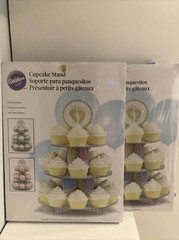 NEW 2 PACK- Wilton Baby Shower Cupcake Stand for Boy or Girl Holds 48 Cupcakes