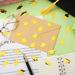 Gold Graduation Cap Confetti 2026 Sequins Party Decorations Table Scatter