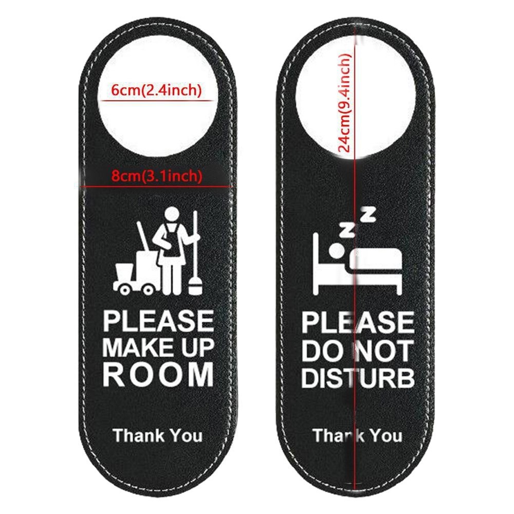 1*Do Not Disturb Signs Door Knobs Hanger Pendant Cleaning Label Make Up Room