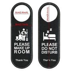 1*Do Not Disturb Signs Door Knobs Hanger Pendant Cleaning Label Make Up Room