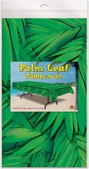 Palm Leaf Plastic Tablecloth Hawaiian Greenery Luau Party