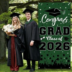2026 Graduation Decorations, Congrats Grad Class of 2026 Door Cover-73x36Inch…