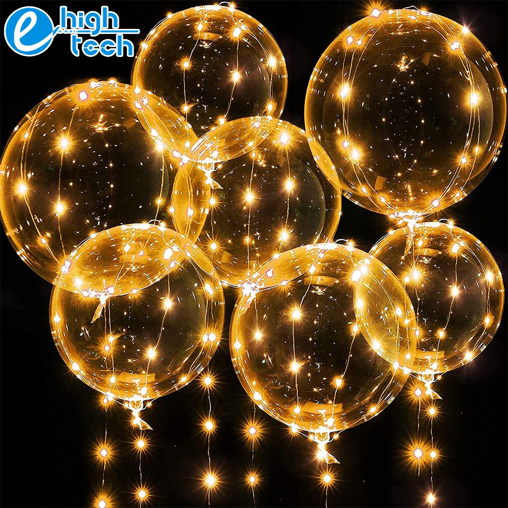 10/20/30/40/50 Pack LED Light Up BoBo Balloons Wedding Birthday Party Decoration