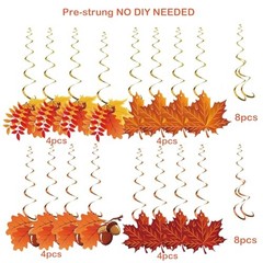 Fall Leaves Hanging Swirls Maple Leaves Decorations for Home/Fall Party