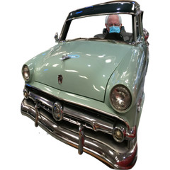 SS11022 1954 Antique Coupe Car Classic Car Cardboard Cutout Standup