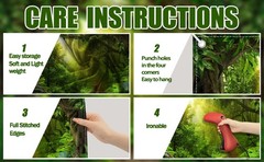 8x6ft Jungle Forest Photography Backdrop Tropical Rainforest Natural Scenery