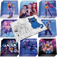 Demon Hunters Birthday Party Supplies – 24PCS Kpop Coloring Books, Goodie Bag Fi