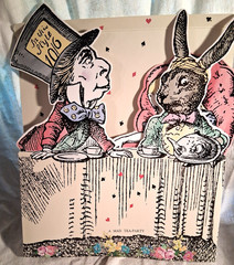 Truly Alice Mad Hatter Tea Party Table Centerpiece Box with Alice, Mad Hatter +