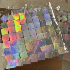 Celebrate It Sequin Backdrop 24 Panels 5.7 x 3.8 ft Iridescent Party Photo Wall