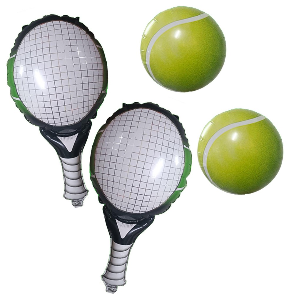 Happy Balloons Aluminum Balloon Party Decoration Supplies (Tennis Party Ballo…