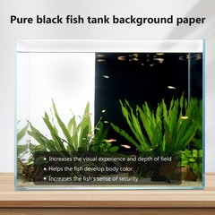 Aquarium Background Paper Decor Fish Tank Backdrop Wallpaper Electrostatic Ad…