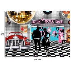 50s Rock N Roll Diner Backdrop Party Decoration Photography Background 7×5 feet